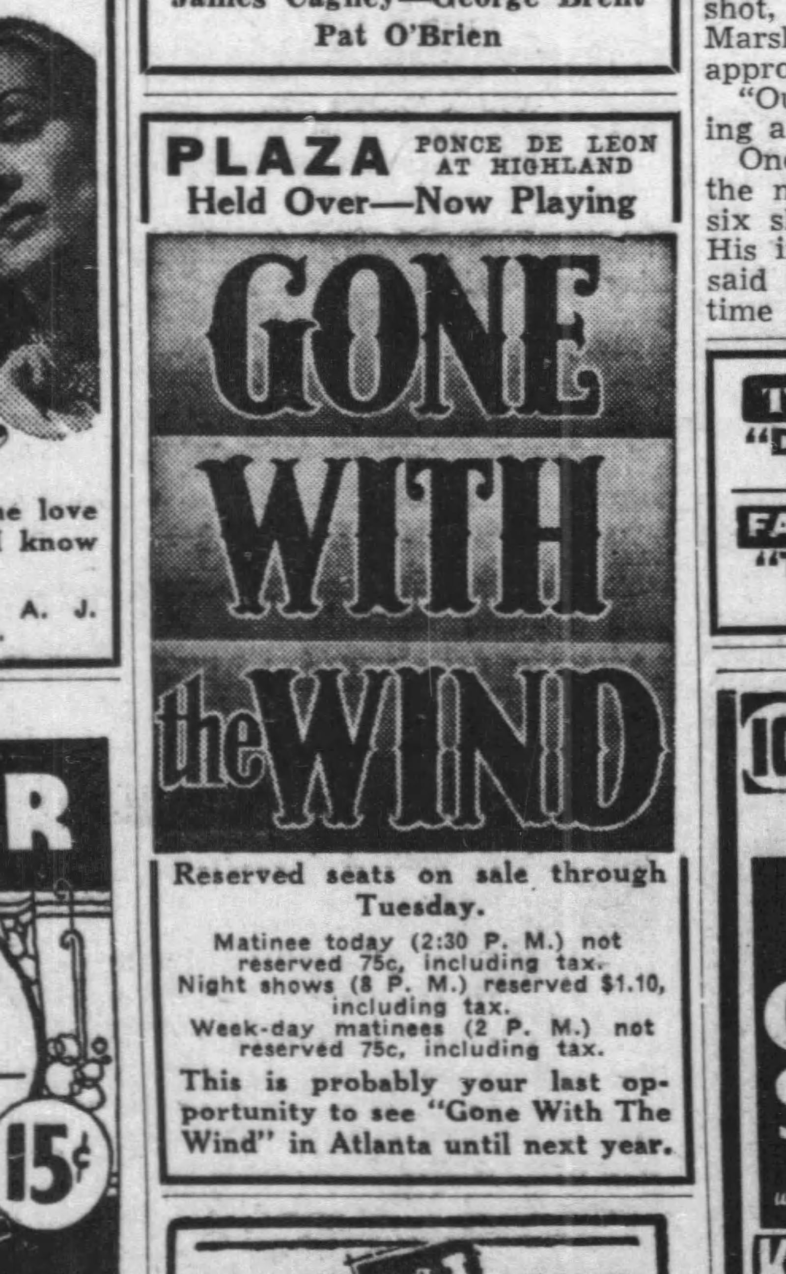 An ad in The Atlanta Constitution on June 2, 1940. 