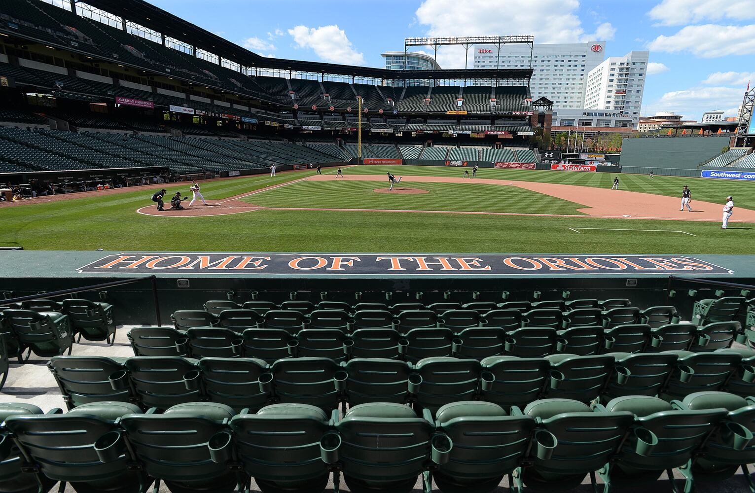 First game in major league history played behind closed doors