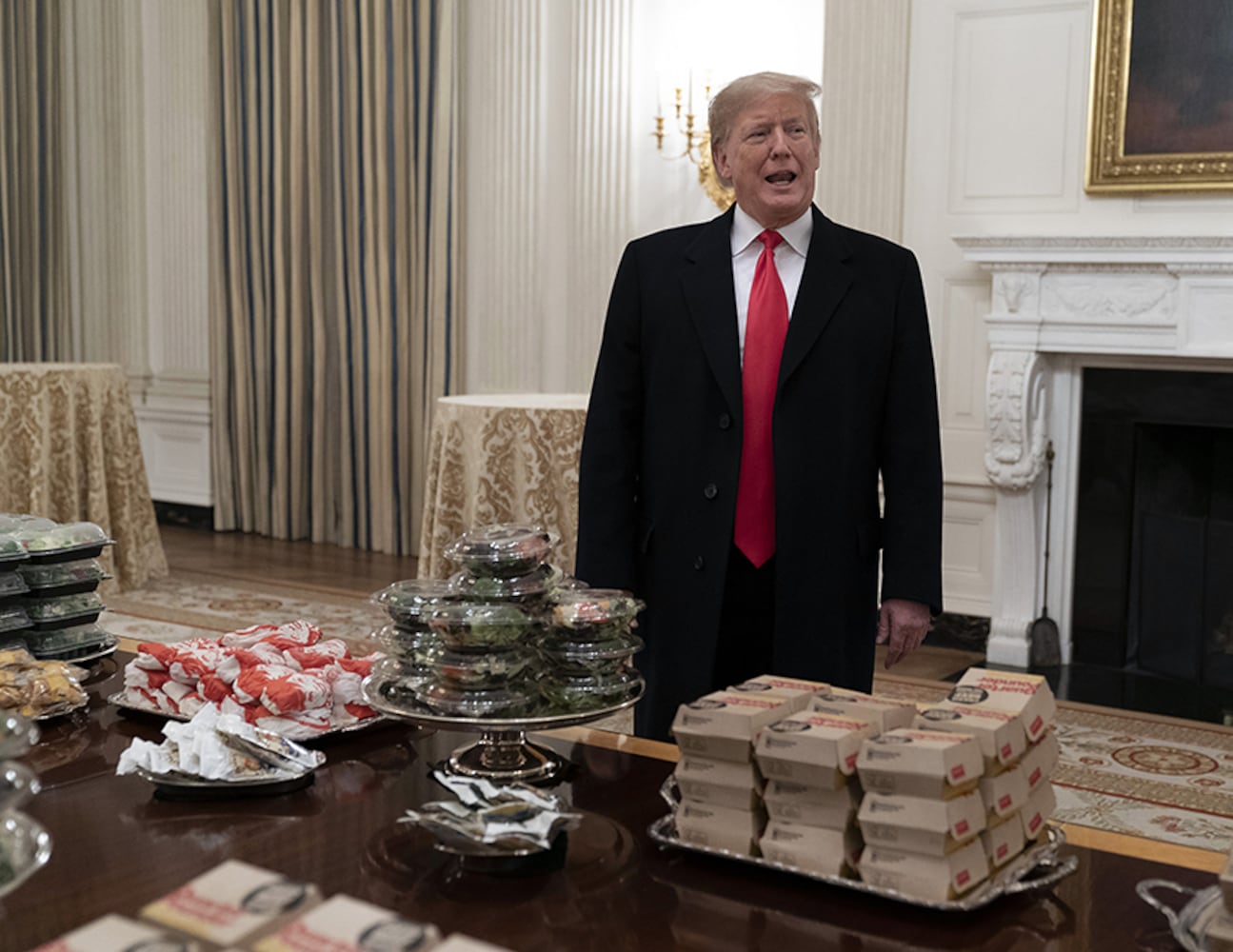 President Trump welcomes Clemson to White House