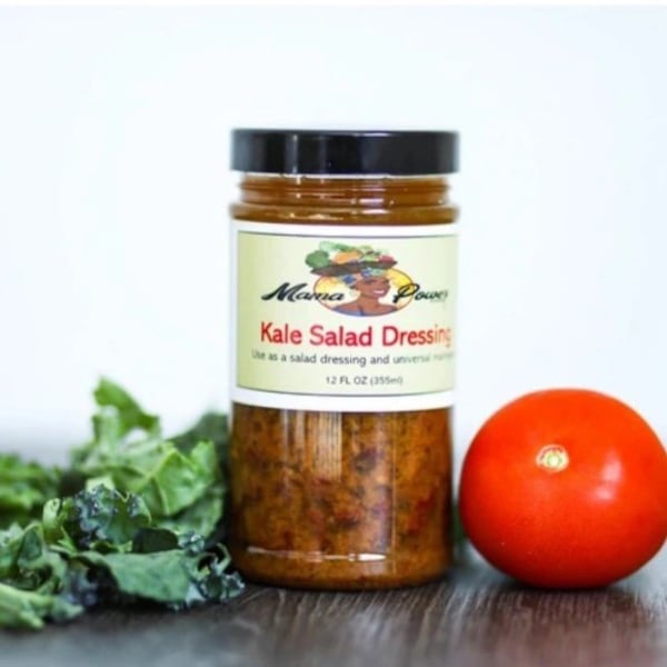 Kale salad dressing. Courtesy of Takia Lamb