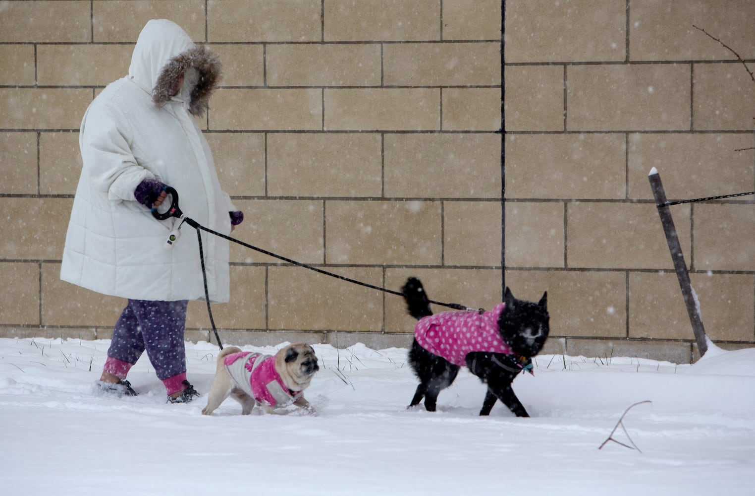 Photos: Winter storm blankets South in snow, ice