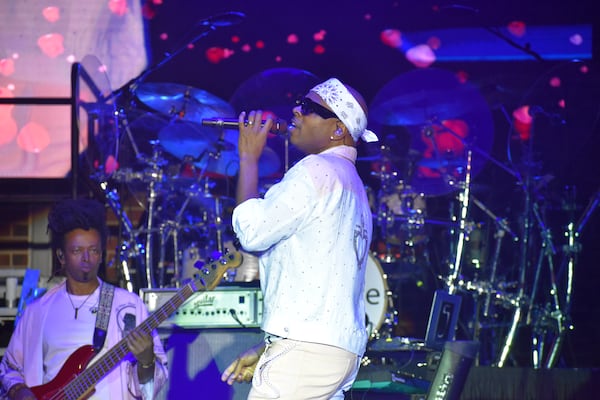 Stokley in concert at the Stockbridge Amphitheater on 09/16/2023. He opened for singer Babyface.