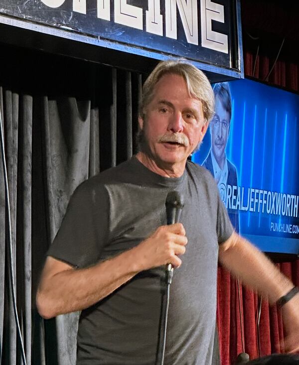 Jeff Foxworthy showed up to a fundraiser to support former Atlanta host Steve McCoy at the Punchline Comedy Club August 27, 2023. HOLLY FIRFER