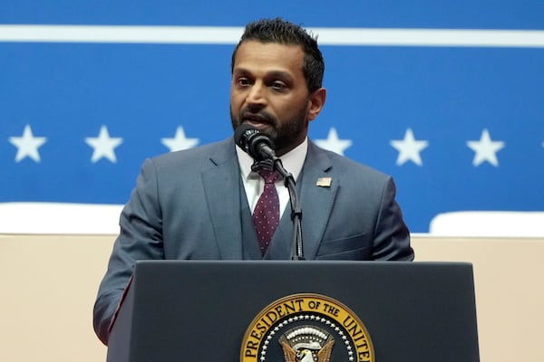 President Donald Trump wants Kash Patel to be the director of the FBI. He is pictured speaking at an inauguration event in Washington earlier this month.