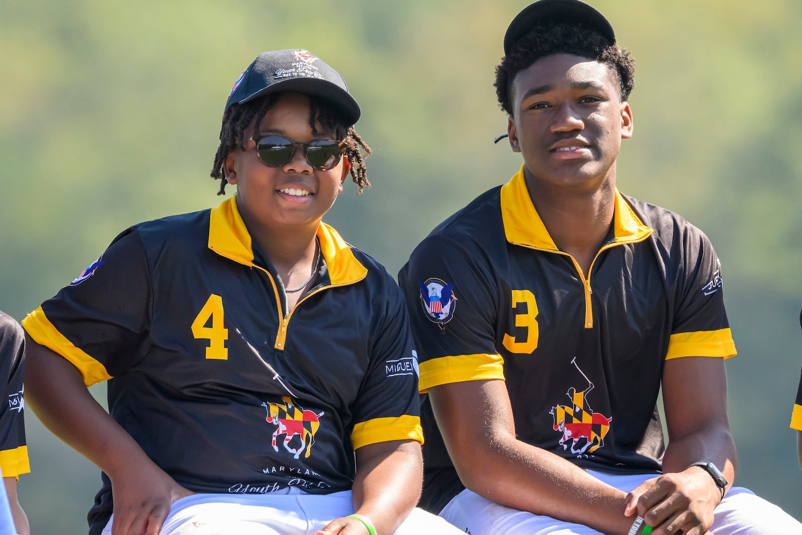 Players from the  Congressional Polo Club,  before the 7th Annual Atlanta Fashion and Polo Classic on Sunday, Oct. 13, 2024, in Fairburn, GA. (Jim Blackburn for the AJC)