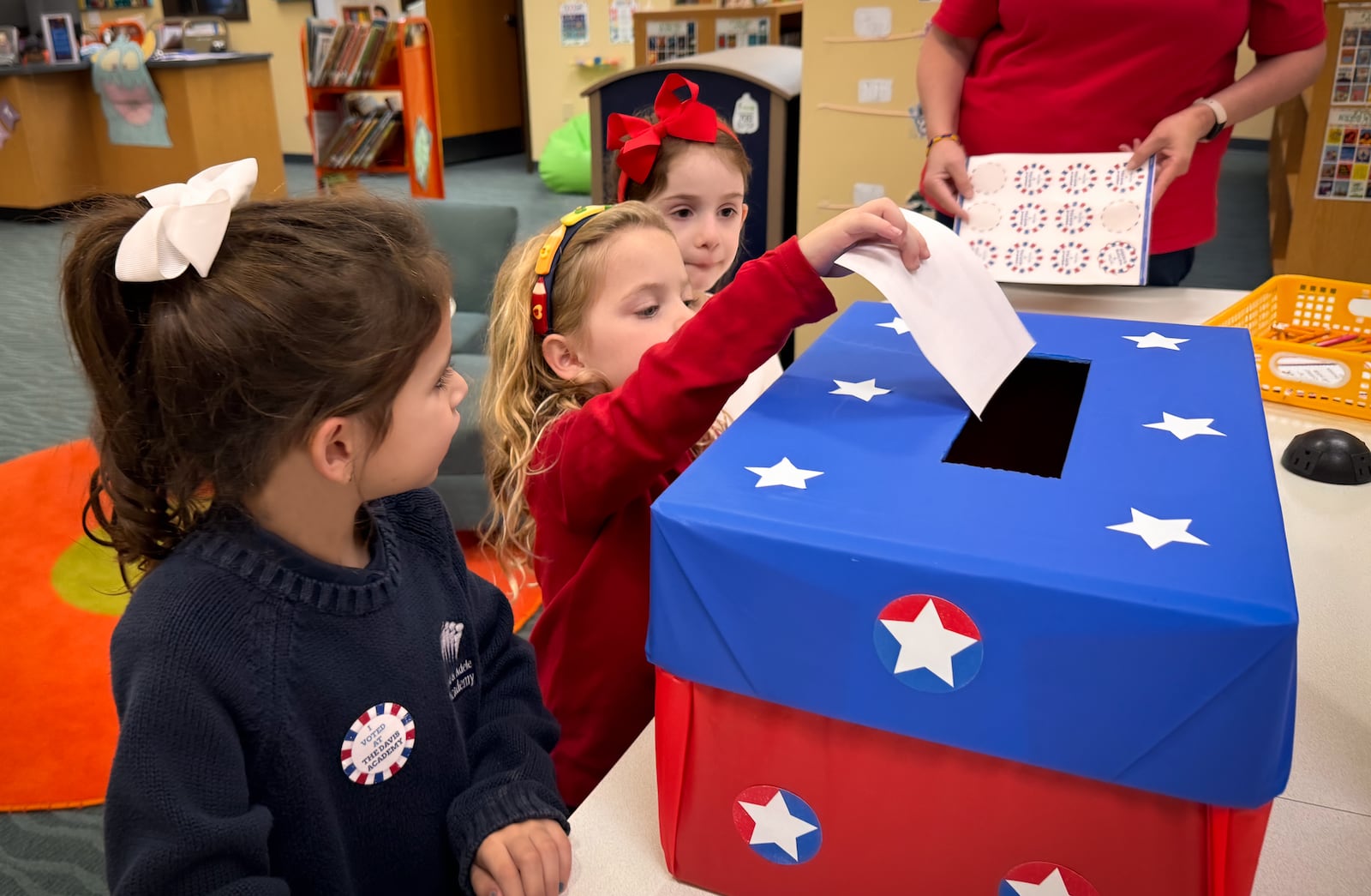 While many private schools did not hold any Election Day events, the Davis Academy created a special program that helped its students understand and value their right to vote. Photo Credit: Cristy Milrud.