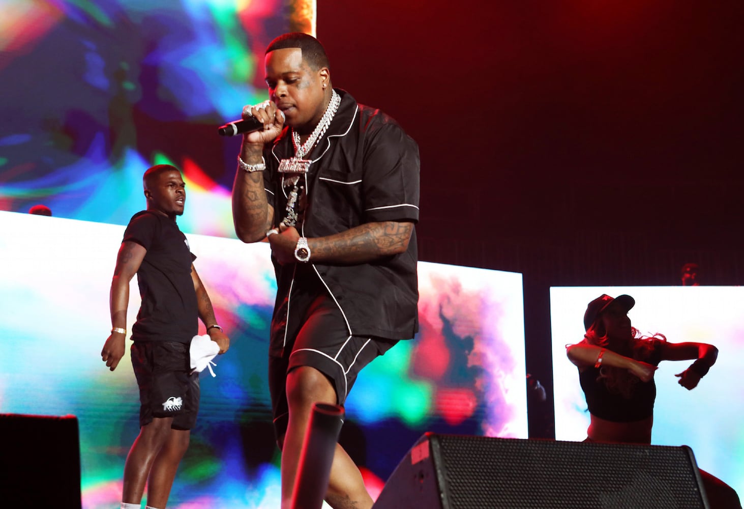 Finesse2Tymes performs during the annual Hot 107.9 Birthday Bash ATL. The sold-out concert took place Saturday, June 17, 2023, at State Farm Arena. Credit: Robb Cohen for the Atlanta Journal-Constitution