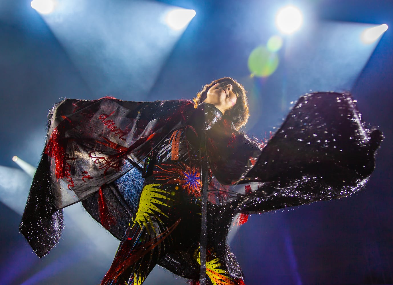 The Yeah Yeah Yeahs play the Piedmont stage on the first day of the Shaky Knees Music Festival at Atlanta's Central Park on Friday, May 5, 2023. (RYAN FLEISHER FOR THE ATLANTA JOURNAL-CONSTITUTION)