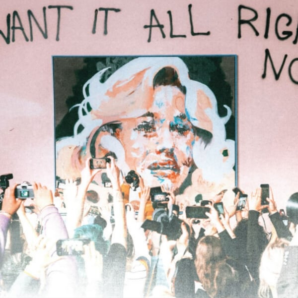 The cover of Grouplove's new album, "I Want It All Right Now," features a painting by lead singer and keyboardist Hannah Hooper. Photo: Courtesy of Grouplove