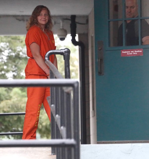 Aug 23, 2018 - Augusta -  Reality Winner, who pleaded guilty in June to leaking top-secret government documents about Russian meddling in the 2016 election, arrived to be  to be sentenced in a federal court in Augusta on Aug. 23.   Bob Andres / bandres@ajc.com