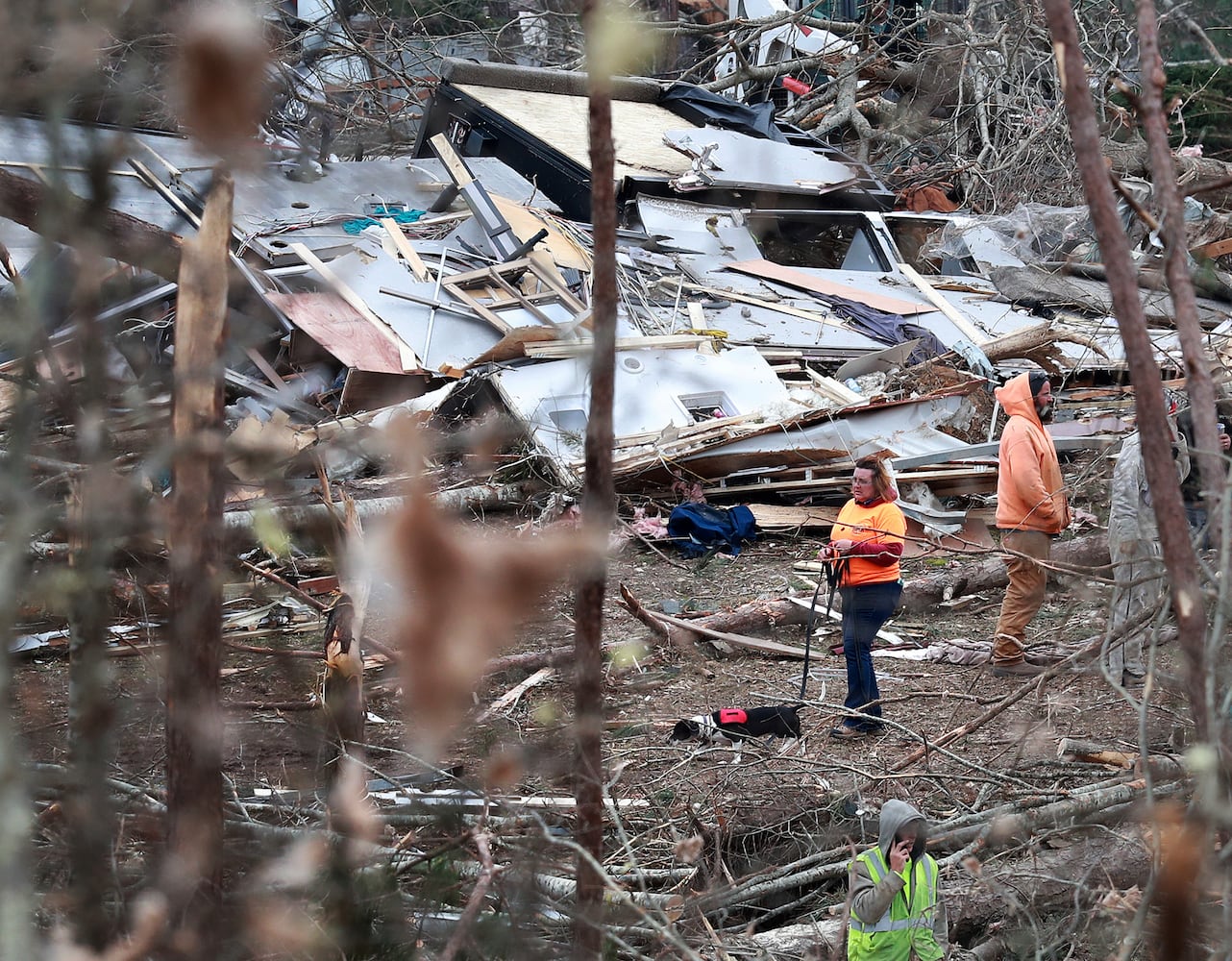 Photos: Tornadoes leave path of death, destruction in parts of Southeast