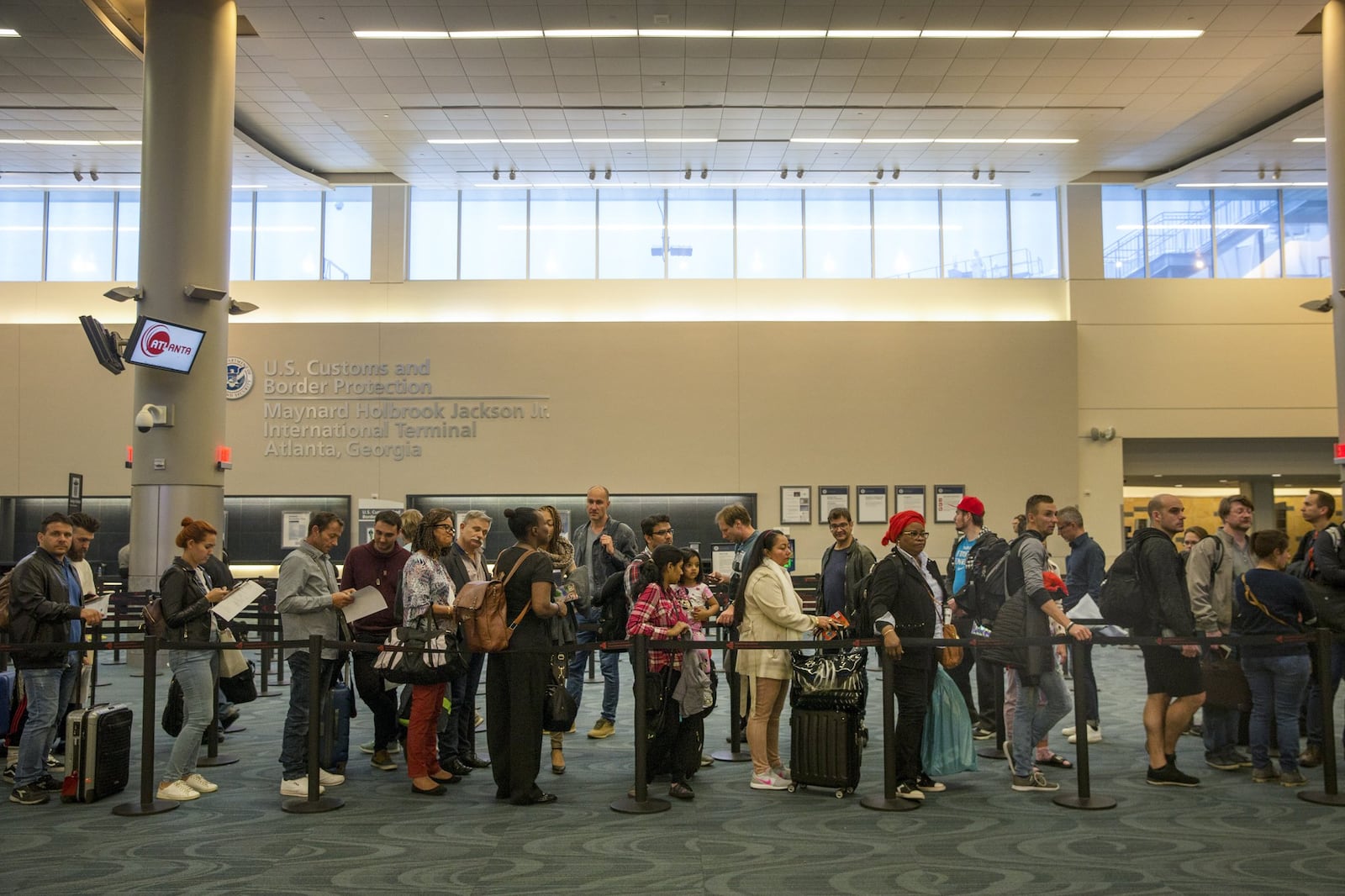 Delta Air Lines plans to launch what it calls the nation’s first “biometric terminal” by deploying facial recognition at multiple points in the international terminal at Hartsfield-Jackson. At the Maynard H. Jackson International Terminal and Concourse F at the Atlanta airport, Delta plans to use facial recognition at check-in, at the security checkpoint, at boarding and at Customs processing. ALYSSA POINTER / AJC