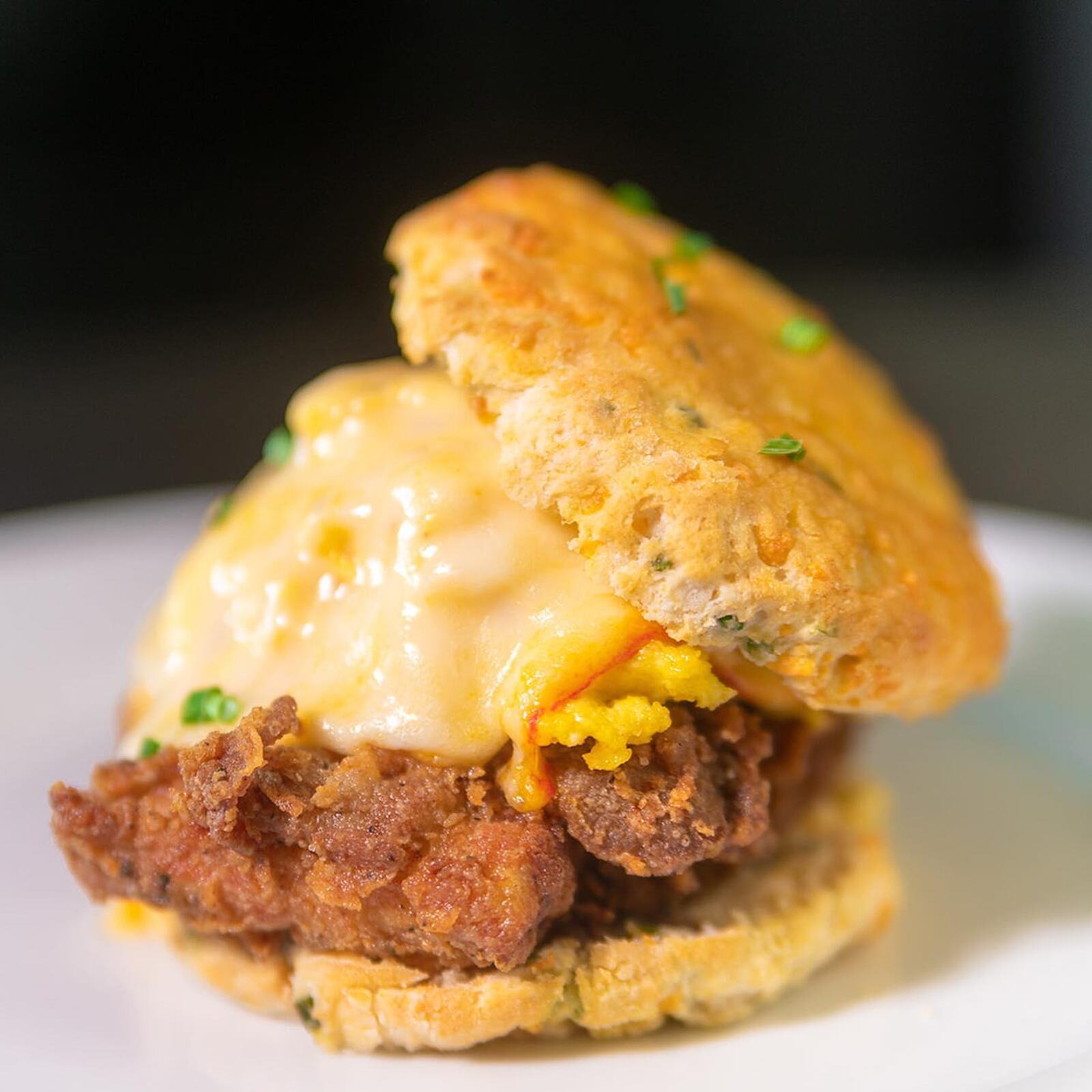 The chicken biscuit from College Park's Buttermilk Biscuit.