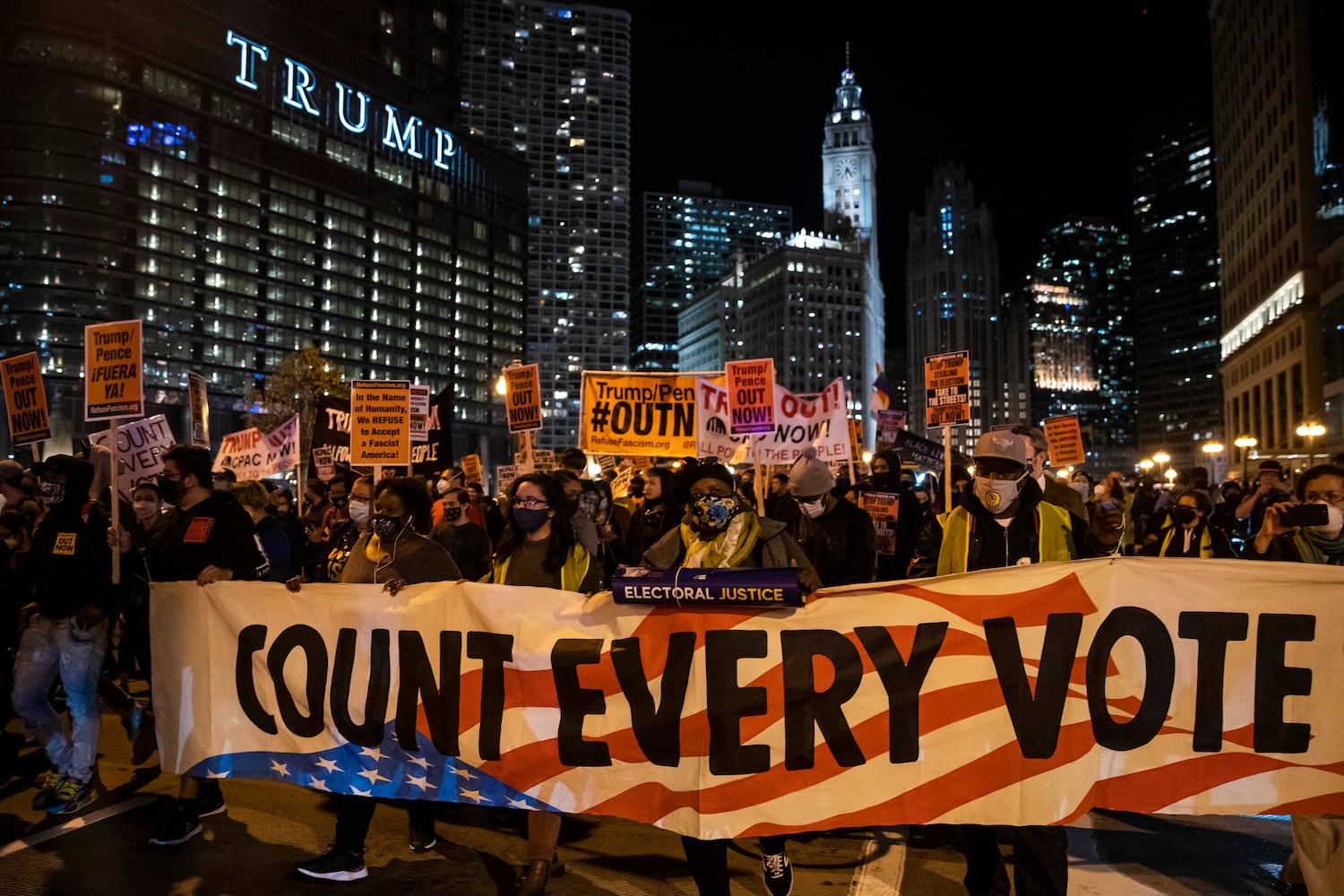 Photos: U.S. Protests over vote counting continues