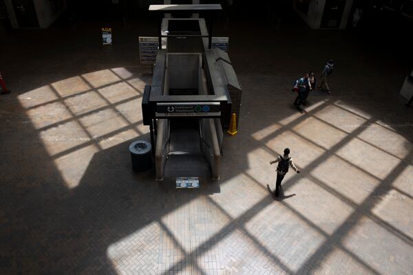 Five Points MARTA station in Atlanta on Monday, June 10, 2024. Photo by Ben Gray ben@bengray.com