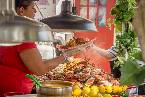 Vendors serve up fresh, local seafood at the Blue Crab Festival in Little River, South Carolina. / Courtesy of the Blue Crab Festival