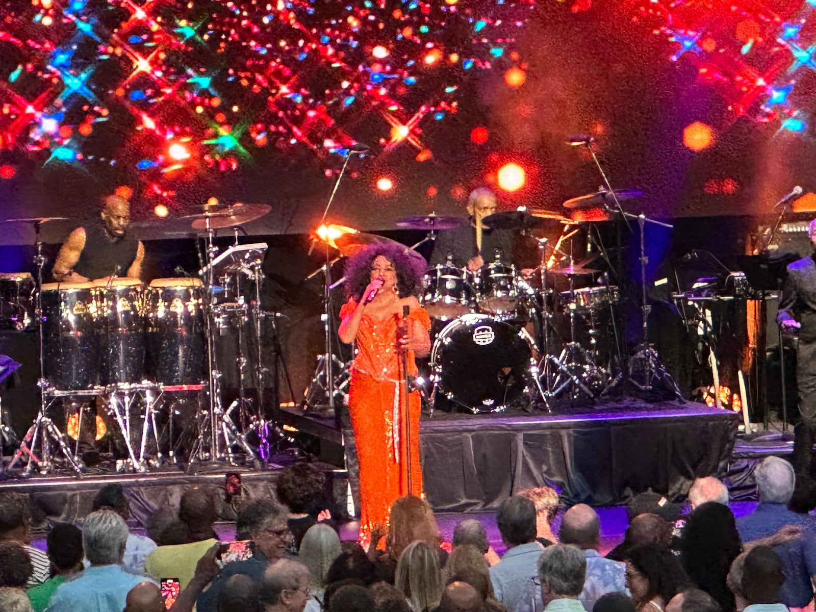 Diana Ross during "Love Hangover" at Cadence Bank Ampitheatre at Chastain Park on May 10, 2024. RODNEY HO/rho@ajc.com