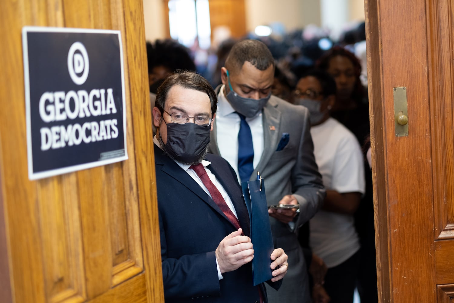 220307-Atlanta-Fred Swann waits his turn before qualifying to run for agriculture commissioner at the State Capitol on Monday, Mar. 7, 2022. Ben Gray for the Atlanta Journal-Constitution