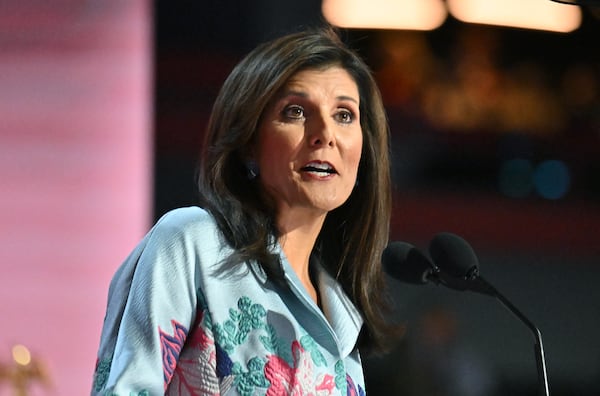 About 77,000 Georgia voters backed former U.N. Ambassador Nikki Haley in the state's GOP presidential primary in March. Some were Democrats casting protest votes against former President Donald Trump. Others, however, are still torn about whether to back Trump or Democrat Kamala Harris in November. (Hyosub Shin / AJC)