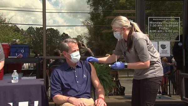 Gov. Kemp gets COVID-19 vaccine just 1 day after eligibility expanded to all Georgians