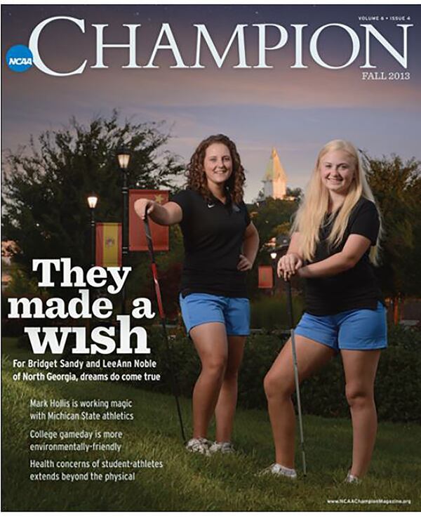 Bridget Sandy and her friend LeeAnn Noble were both Make A Wish recipients before being teammates at the University of North Georgia.