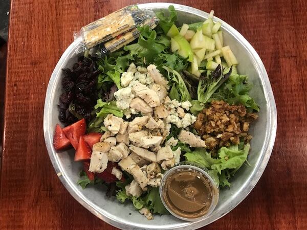 Salad with chicken at Gabriel's in Marietta.