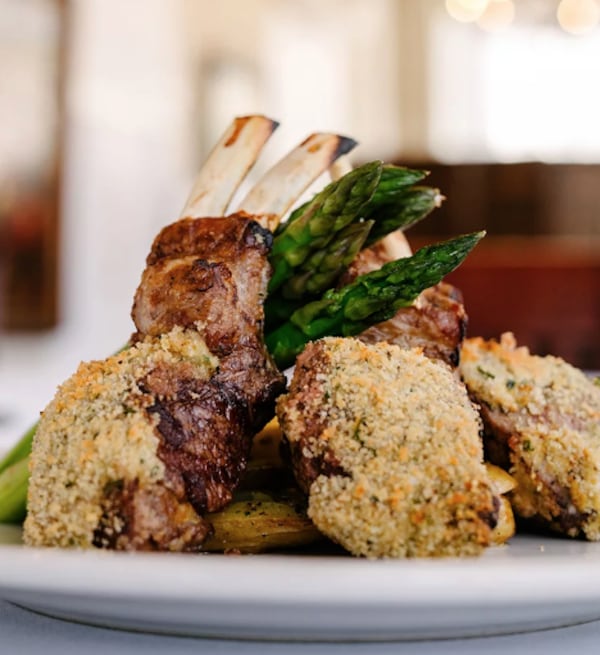 The rack of lamb will be on Petite Violette's New Year's Eve menu.