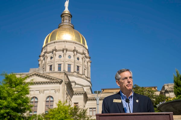 Secretary of State Brad Raffensperger faced criticism from both parties for how he handled postponing the primary. Democrats want him to go further to encourage voting by mail. ALYSSA POINTER / ALYSSA.POINTER@AJC.COM