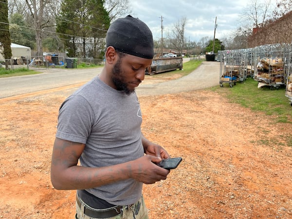 Montavius Bridges grew up in the South Georgia city of Plains, where it wasn't uncommon for him to see former president Jimmy Carter around town. Photo taken on Feb. 24, 2023. Matt Kempner / AJC