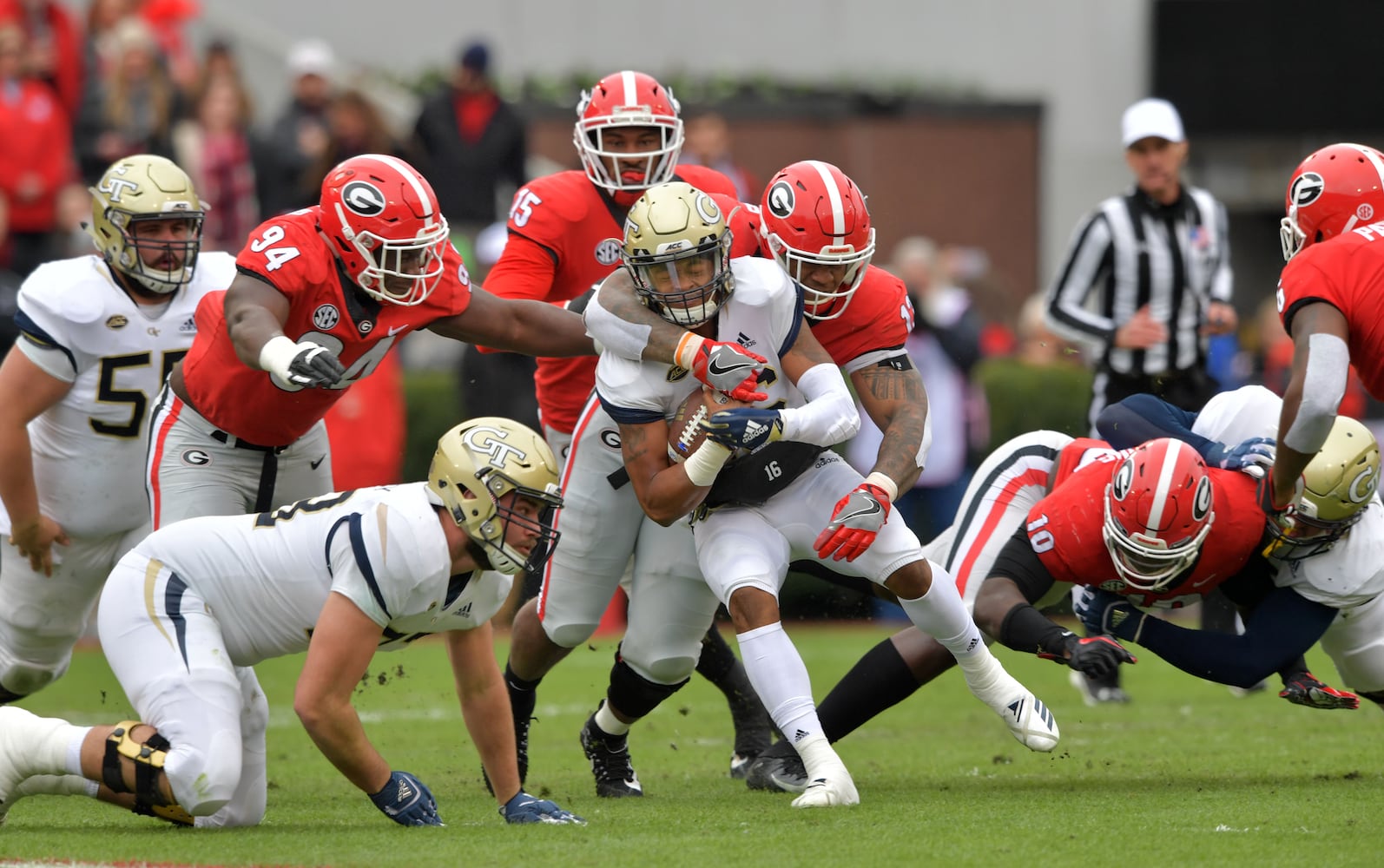 Photos: Bulldogs rout Georgia Tech, improve to 11-1