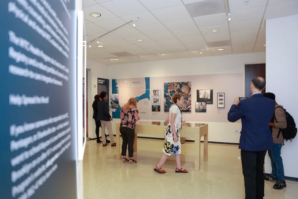 Views of the “The Health Effects of 9/11” at the David J. Sencer CDC Museum on Thursday, September 7, 2023. (Natrice Miller/ Natrice.miller@ajc.com)