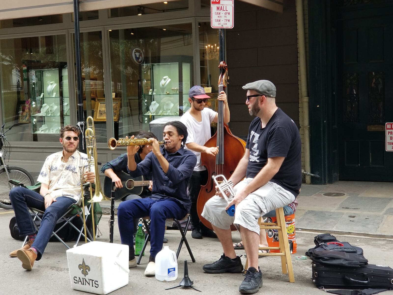 A jazz band plays in the French Quarter in New Orleans. CONTRIBUTED BY WESLEY K.H. TEO