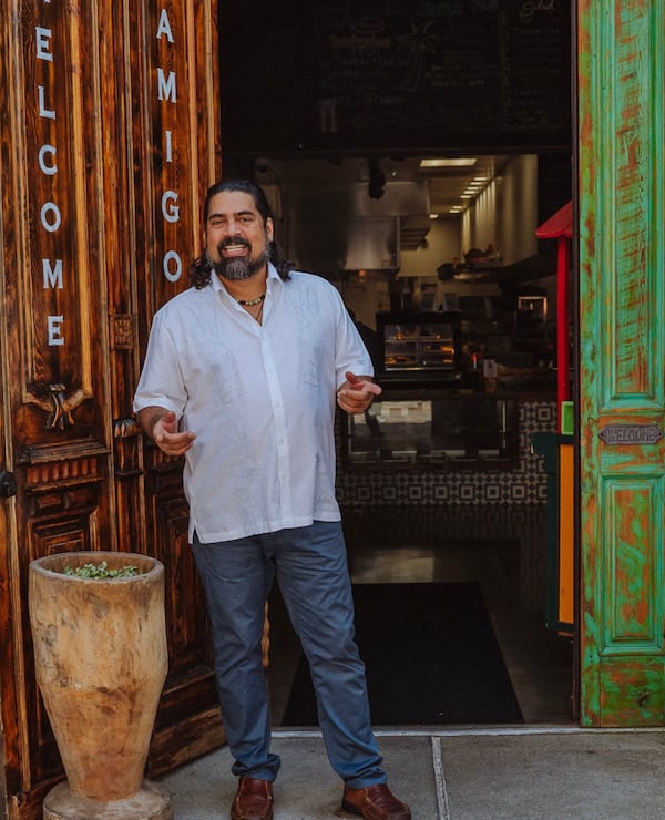 El Super Pan's Hector Santiago makes coquito every holiday season to remind him of Puerto Rico. Courtesy of El Super Pan