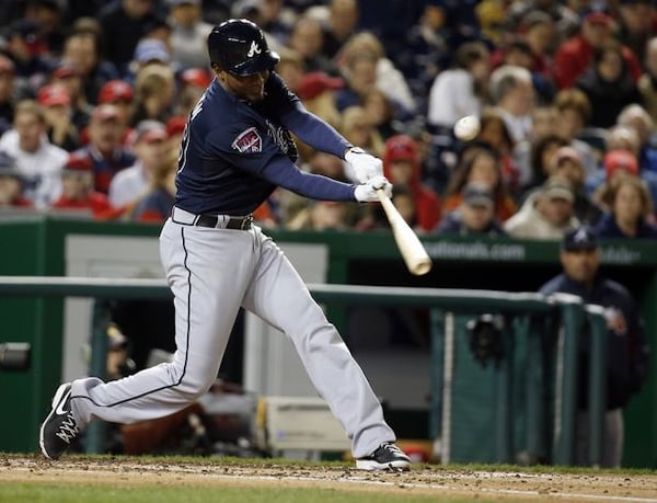 Julio Teheran singled during the Braves/Nationals game April 5 that was not available to Dish TV subscribers. CREDIT: AP