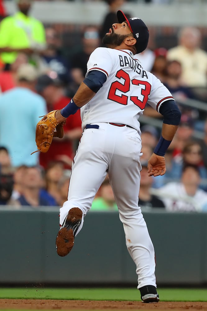 Photos: Jose Bautista suits up for Braves