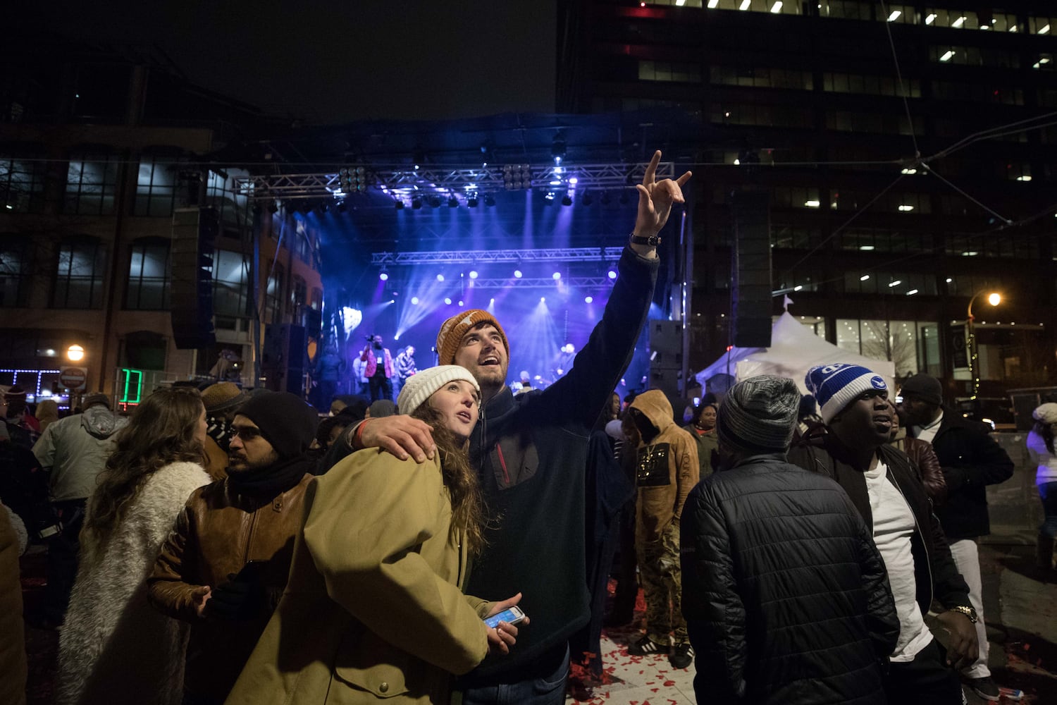 Photos: Atlanta rings in the new year