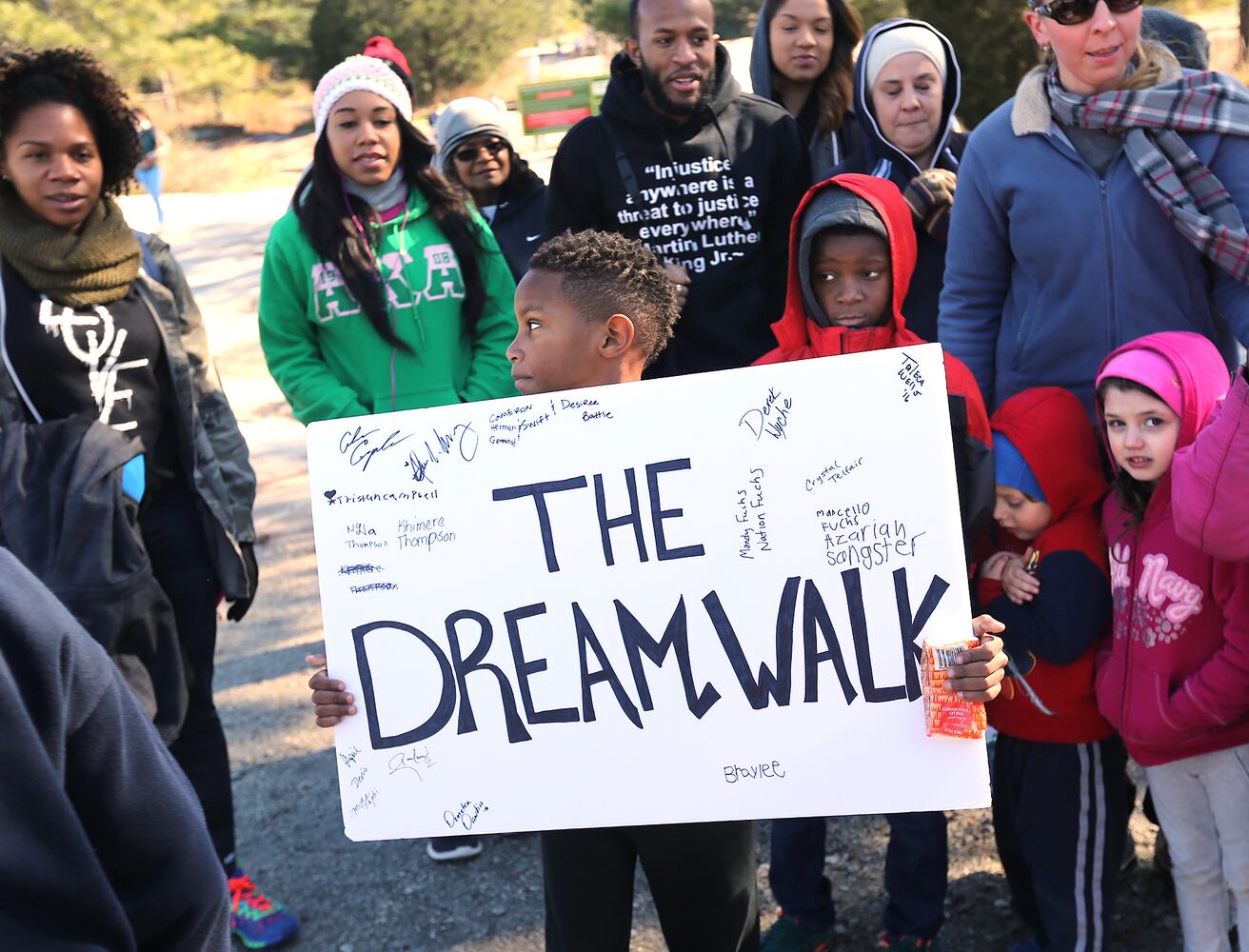 MLK volunteer at Stone Mountain