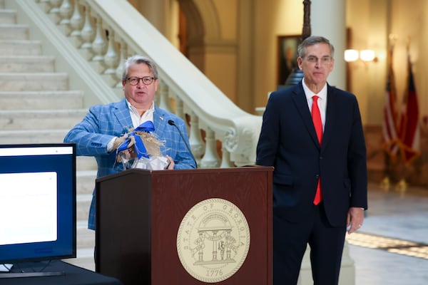 Gabriel Sterling, chief operating officer for the secretary of state’s office, said the statewide audit of ballots that began Thursday, Nov. 14, and will end Tuesday, Nov. 19, "should should take away all reasonable doubts” about the outcome of this year's presidential election in Georgia. (Jason Getz/AJC)