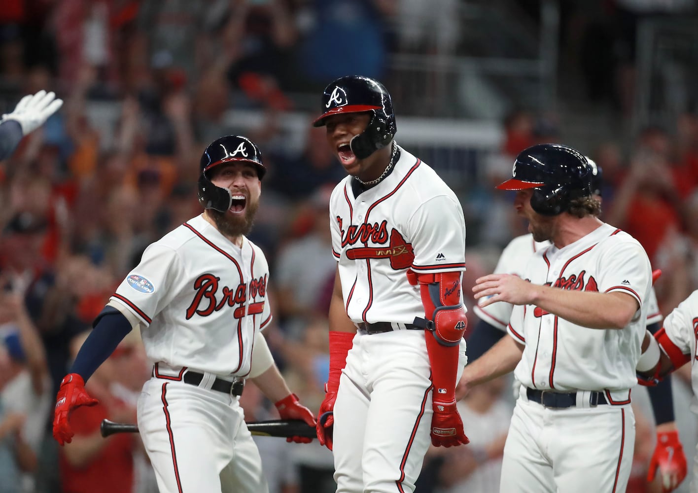 Photos: Acuna hits grand slam as Braves battle Dodgers in Game 3