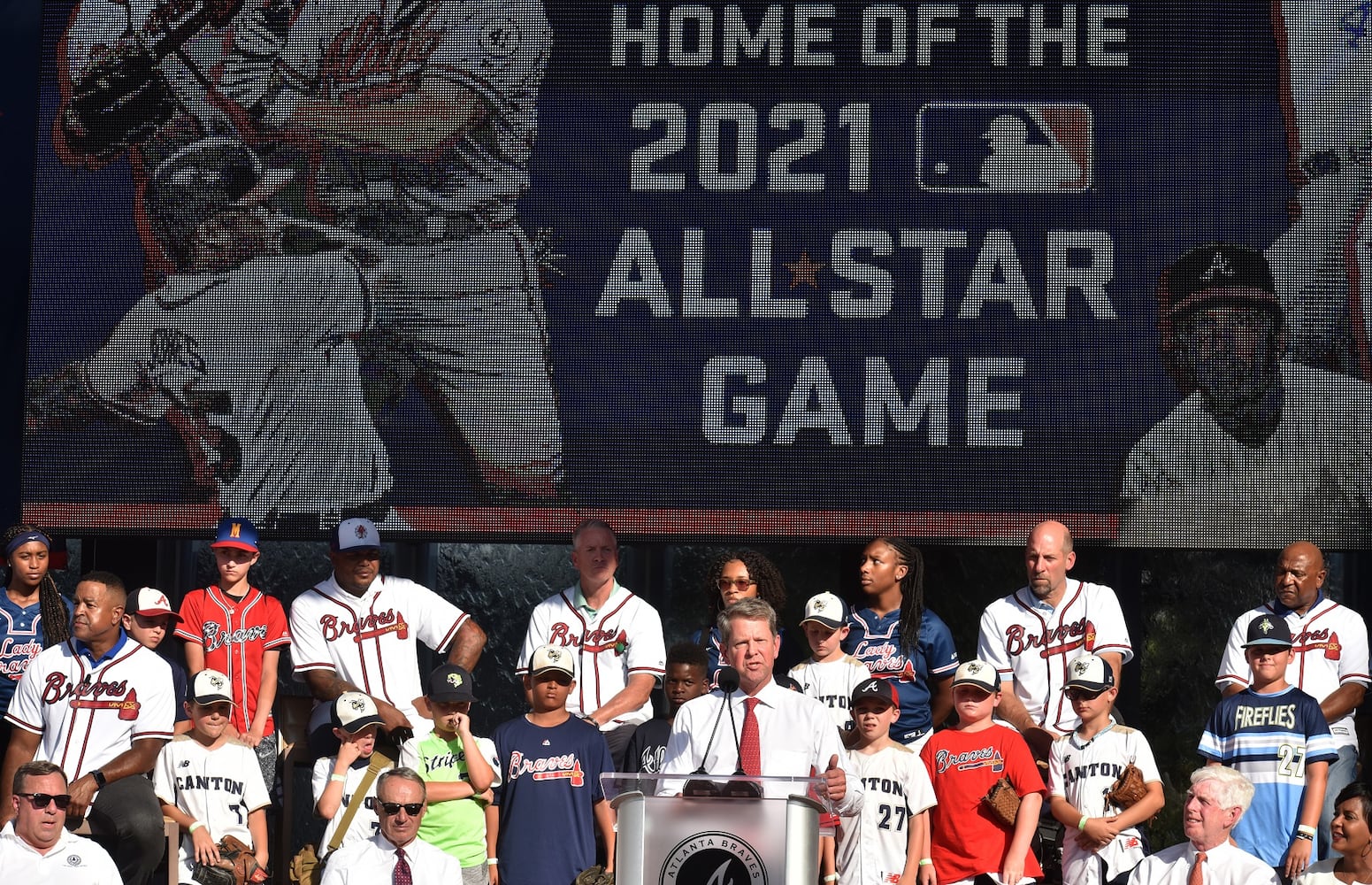 Photos: Braves celebrate landing All-Star game