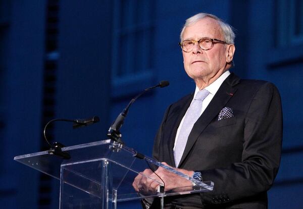 Tom Brokaw, former NBC anchor and author, speaks at the American Visionary: John F. Kennedy's Life and Times debut gala at Smithsonian American Art Museum on May 2, 2017 in Washington, DC.  