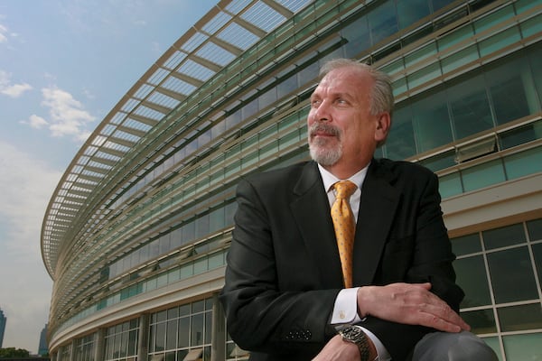 Richard DeMillo, a computer science professor at Georgia Tech, is pictured in front of the Klaus Advanced Computer Building in 2005.  (JOHN SPINK/AJC staff)