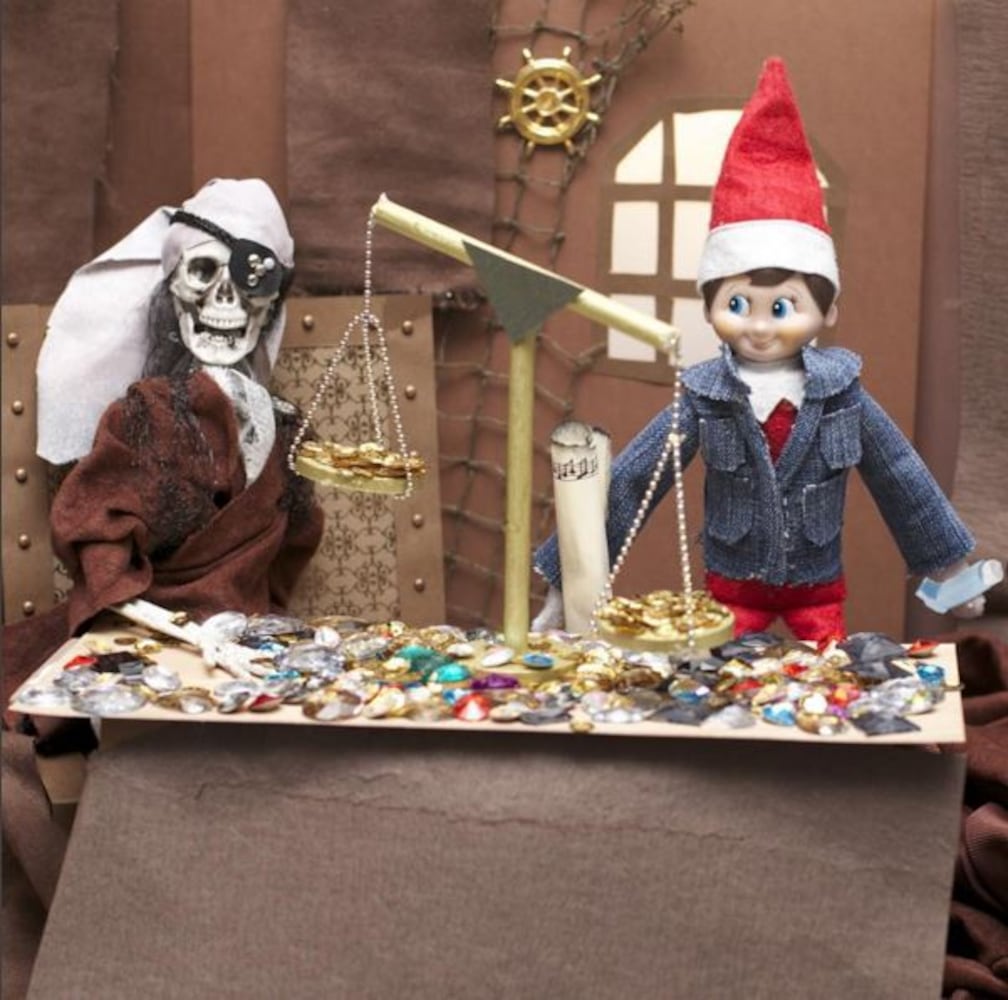 Elf on the Shelf in classic movie scenes