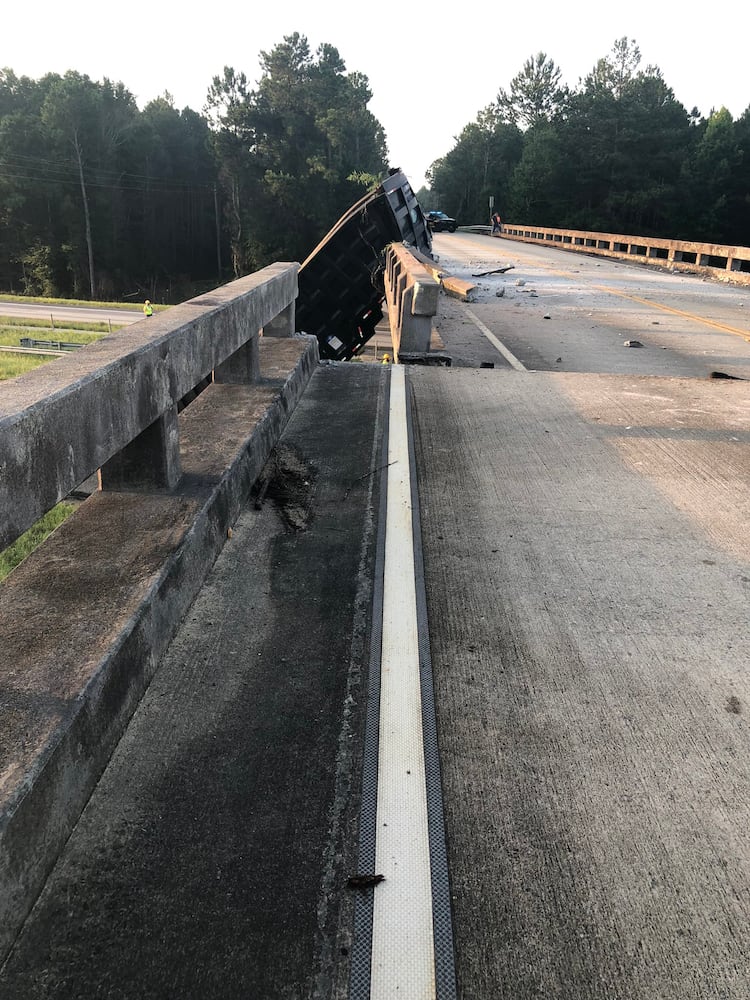 I-16 closed by bridge damage in Georgia