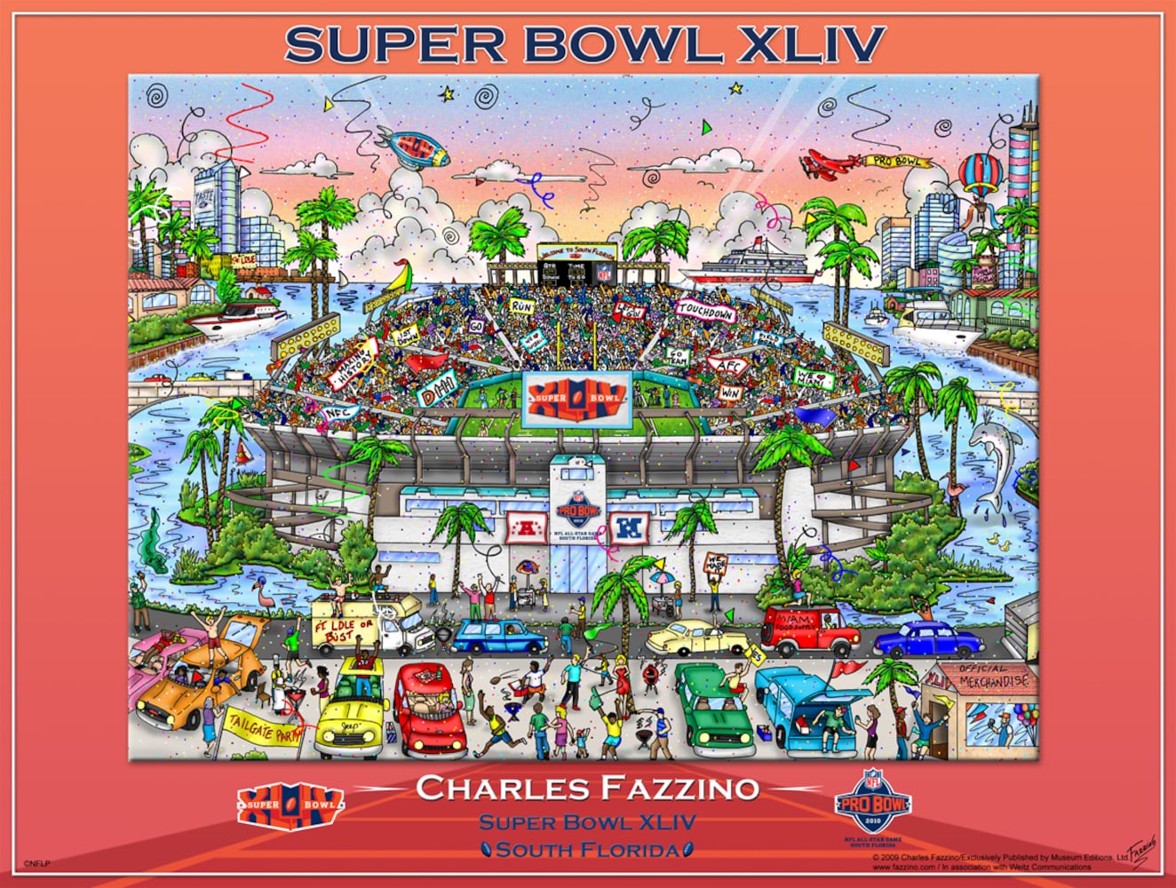 Fazzino 's Super Bowl posters