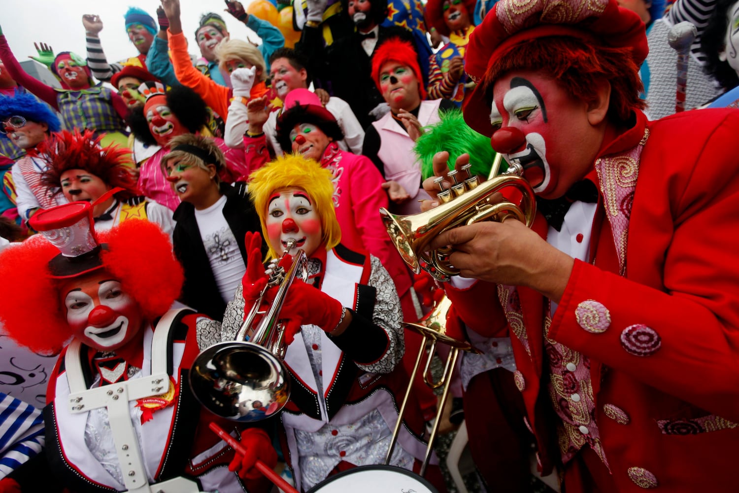 Clowns gather in Mexico City