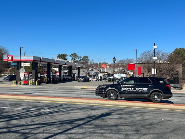 A Quiktrip on Spring Road in Smyrna was the site of heavy police activity. 