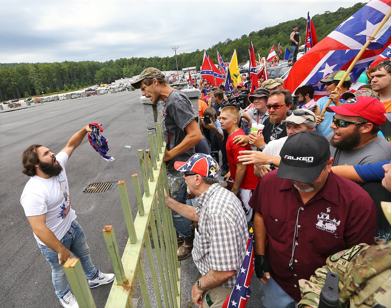 Confederate flag rally