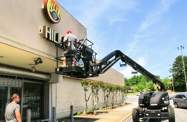 This used to be the entrance to the Macy's at North DeKalb Mall. It was recently renovated for a movie production.