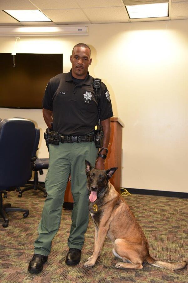 Deputy Cody Slay with K-9 Ian.